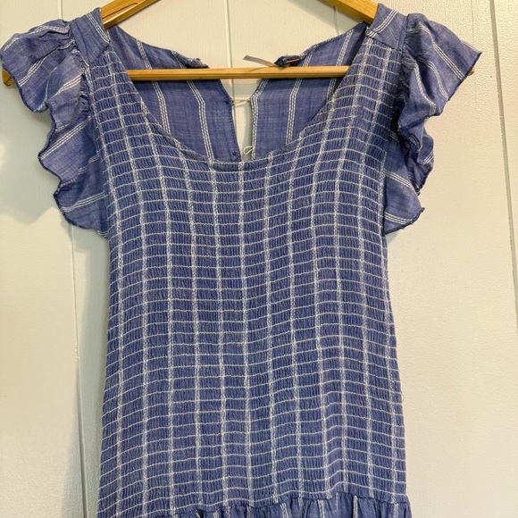 Free People Woman’s Medium Maxi Dress Boho, Chambray Cottagecore, Coastal - Picture 4 of 14
